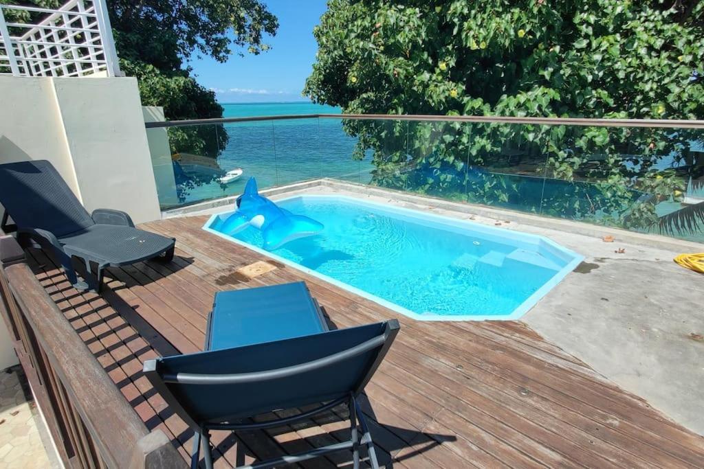 La Perle, Piscine Privee, Vue Sur Le Lagon Appartement